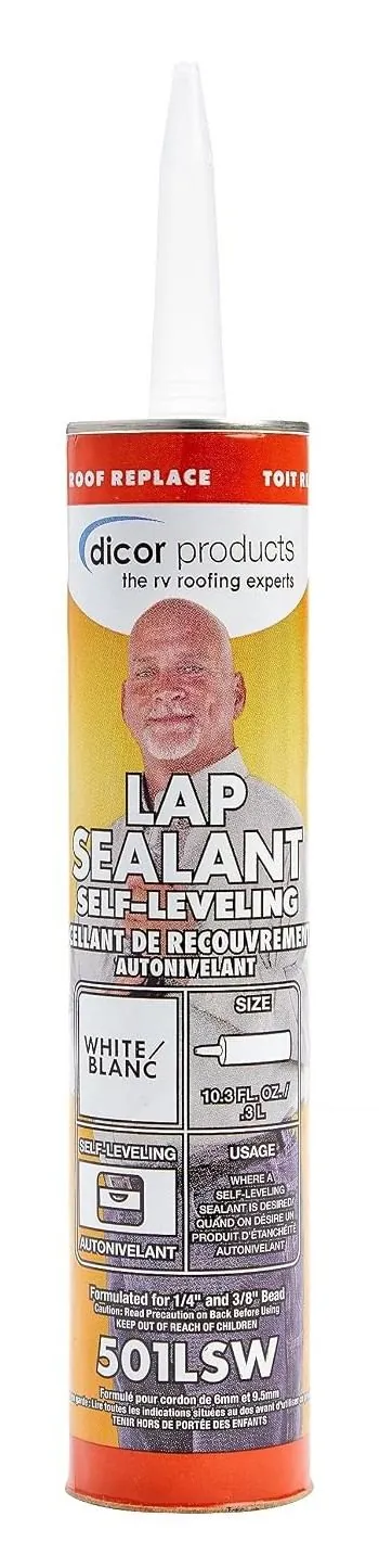 Dicor self-leveling lap sealant (white)