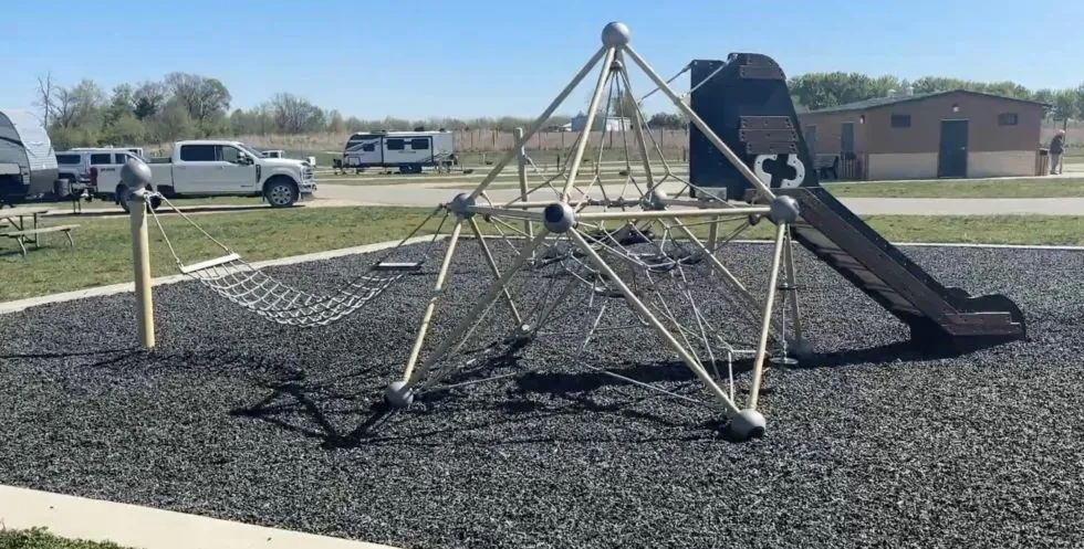 Camping at Fontana Park in Hazleton, Iowa