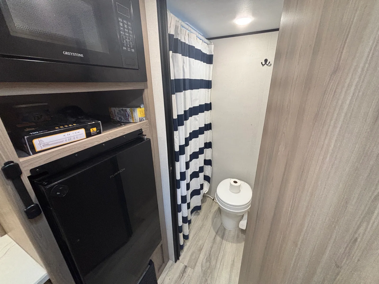 Bathroom with toilet and shower